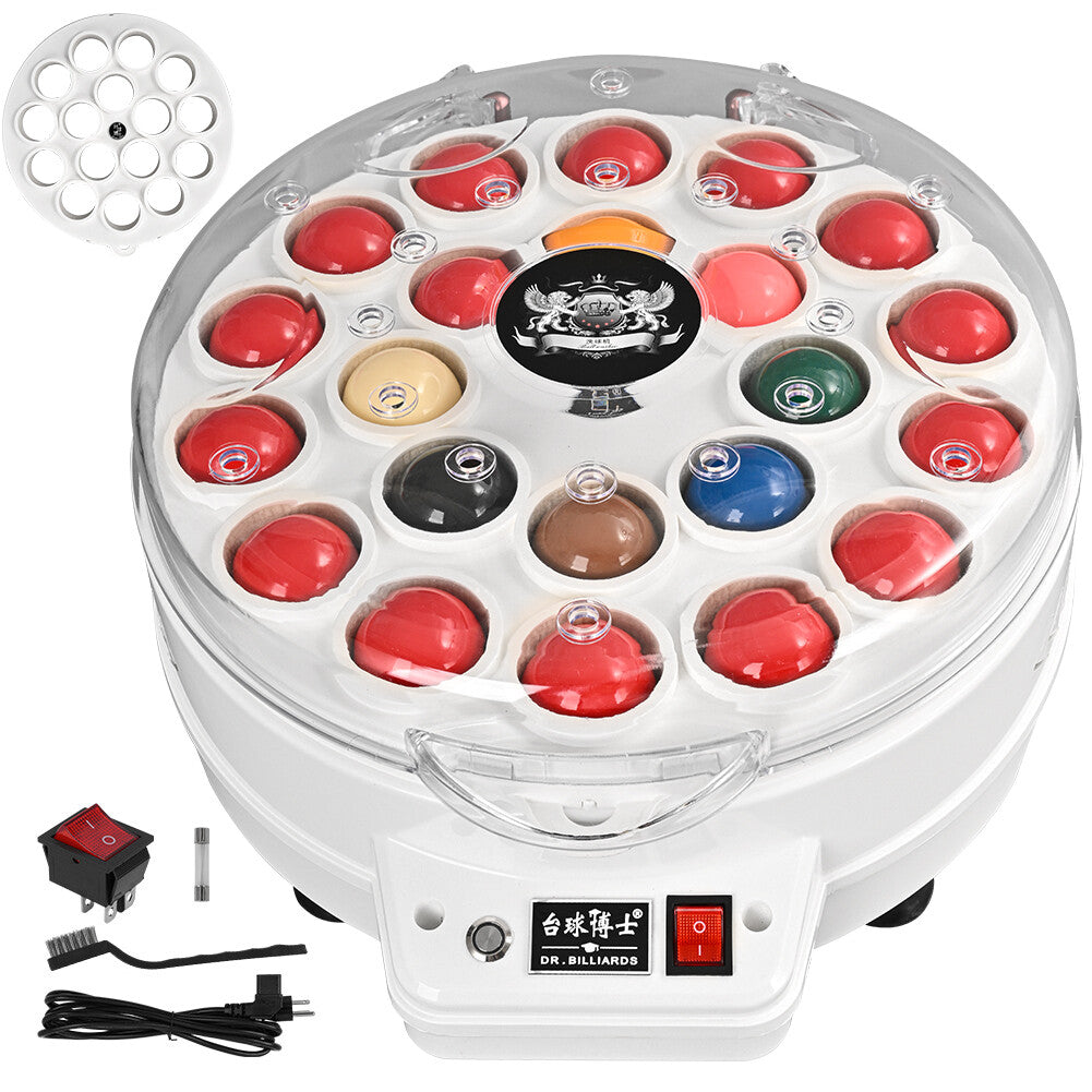 Billiard Cleaning Machine,Automatic Pool Ball Cleaner/Snooker Cleaner,Pool Ball Cleaner polishing Machine is Suitable for Billiards Ball Set Snooker Ball Set,22Balls