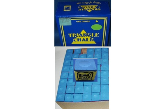 CHALK TRIANGLE BLUE GROSS BOX HOLDS 144 PCES MADE IN USA