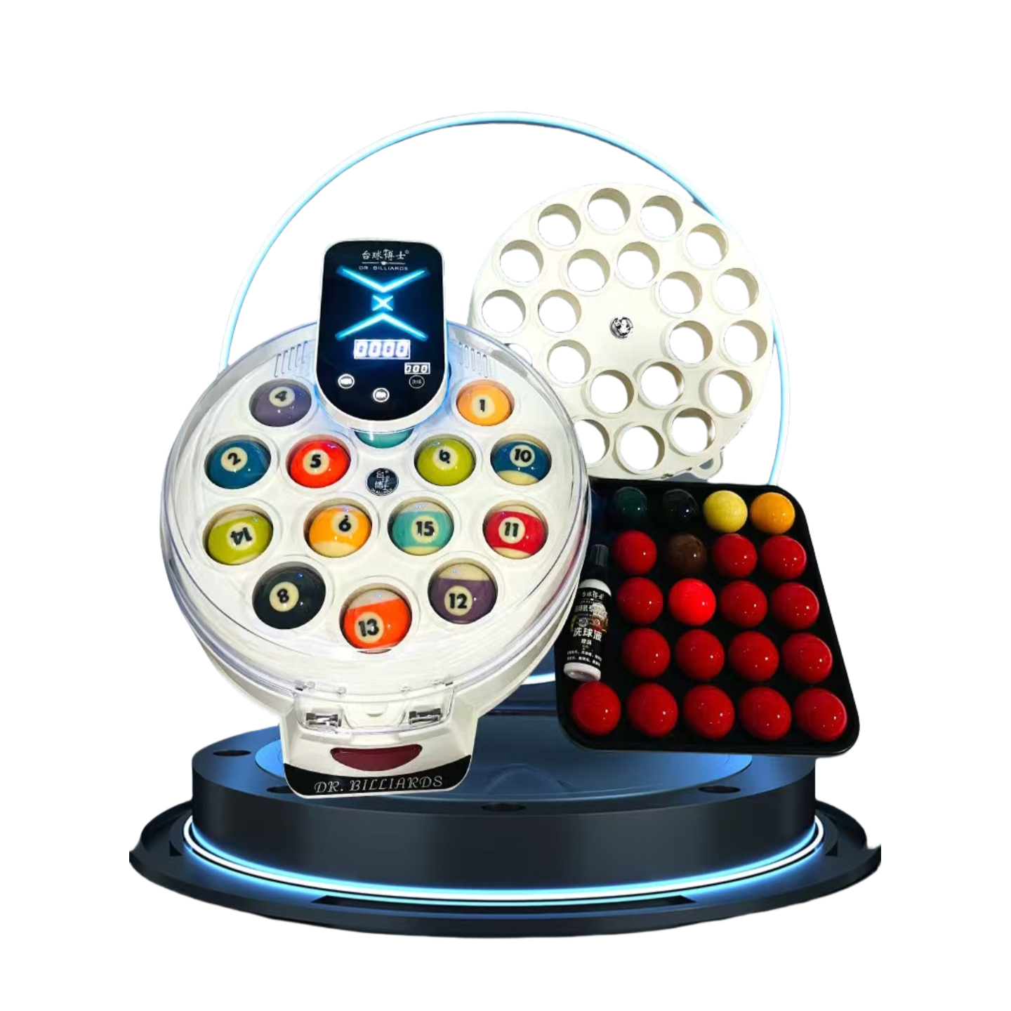 Billiard Cleaning Machine,Automatic Pool Ball Cleaner/Snooker Cleaner,Pool Ball Cleaner polishing Machine is Suitable for Billiards Ball Set Snooker Ball Set,22Balls