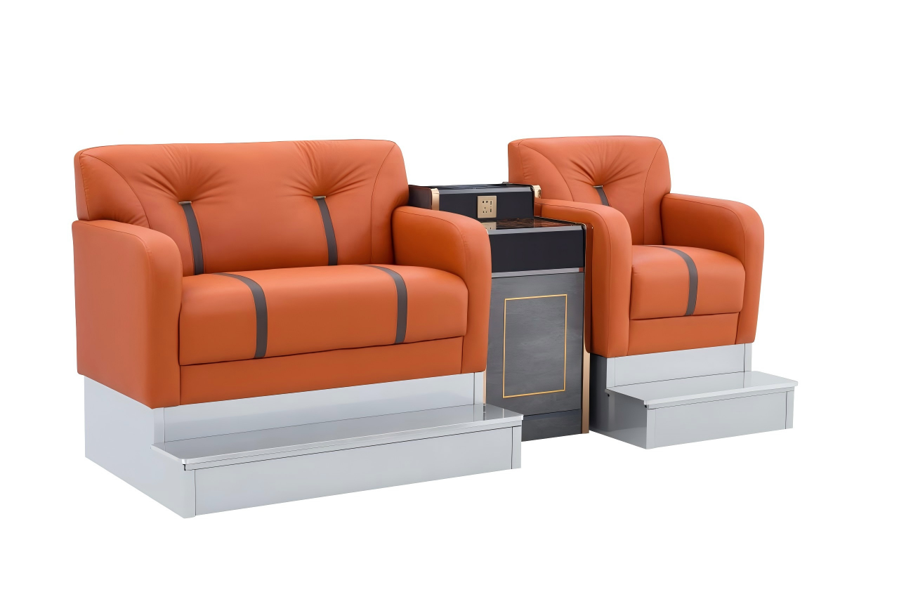 Model 38 Billiard Hall Lounge Sofa Set (with Ottoman & Coffee Table)