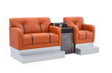 Model 38 Billiard Hall Lounge Sofa Set (with Ottoman & Coffee Table)