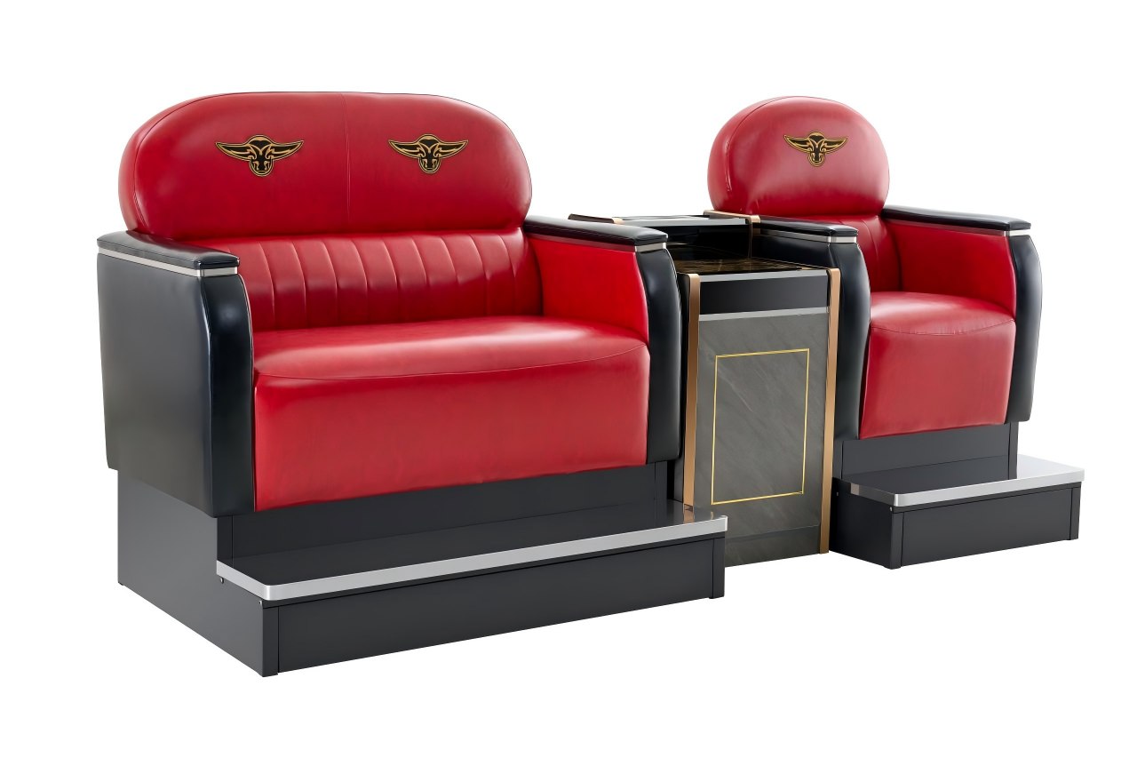 Model 58 Billiard Hall Lounge Sofa Set (with Ottoman & Coffee Table)