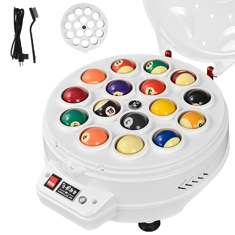 Billiard Cleaning Machine,Automatic Pool Ball Cleaner/Snooker Cleaner,Pool Ball Cleaner polishing Machine is Suitable for Billiards Ball Set Snooker Ball Set,22Balls
