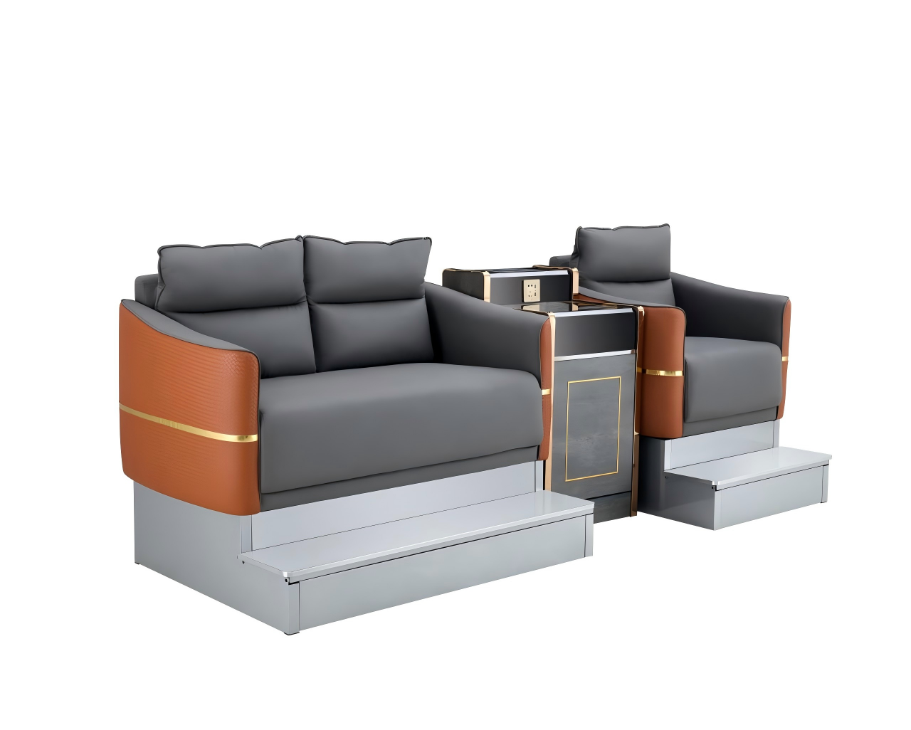 Model 32 Billiard Hall Lounge Sofa Set (with Ottoman & Coffee Table)