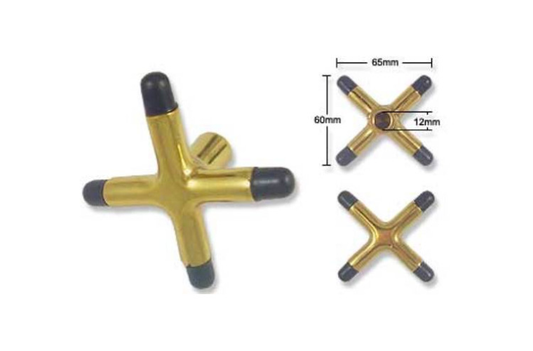 REST CROSS BRASS STANDARD SIZE SOLD SEPERATELY WITH WITH PLASTIC TOES